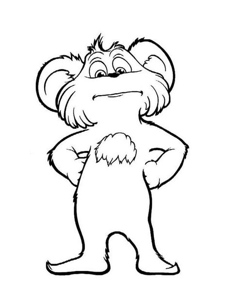 Lorax Drawing Easy, Lorax Drawing, The Lorax Drawing, The Lorax Sketch, Lorax Trees Drawing, Lorax Coloring Pages Free Printable, Dr Seuss Drawings, The Lorax Printables, The Lorax Trees Painting