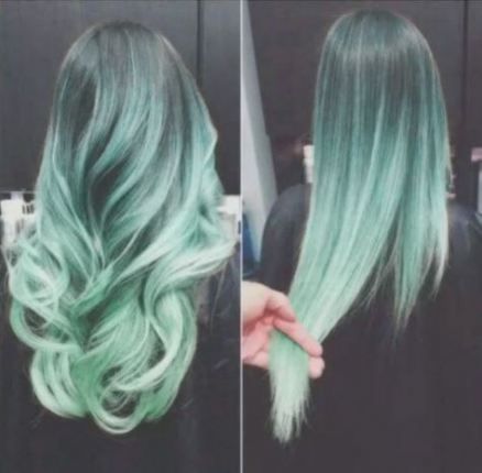 42 Super Ideas Hair Pastel Color Ombre Mint Green #hair Hair Pastel Color, Mint Green Hair, Best Ombre Hair, Short Hair Ponytail, Mint Hair, Stylish Short Hair, Green Wig, Nails Blue, Short Hair Wigs