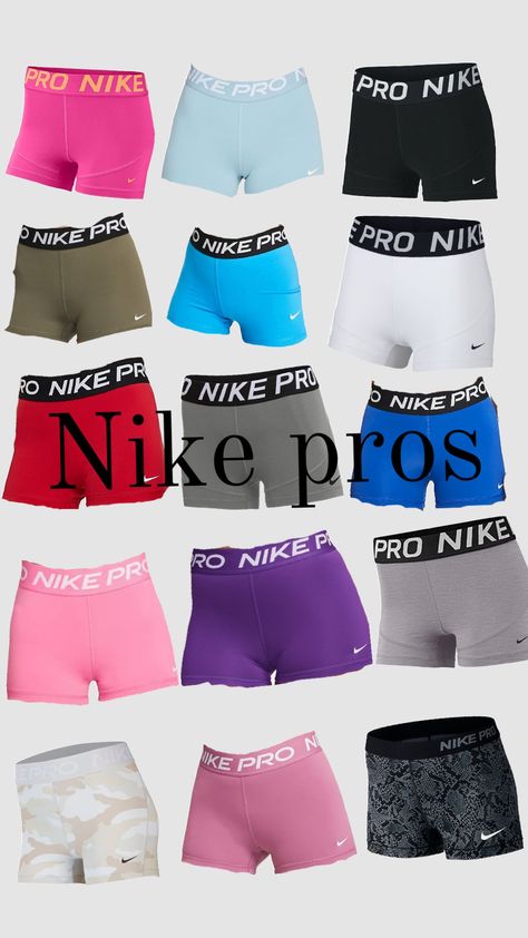 Nike pro shorts #Nike #fashion White Nike Pros Outfit, Nike Pro Shorts Grey, Nike Pro Shorts Aesthetic, Cute Nike Pro Outfits, Nike Pro Outfits, Nike Pros Outfit, Nike Pro Shorts Outfit, Cute Nike Pros, Volleyball Fits