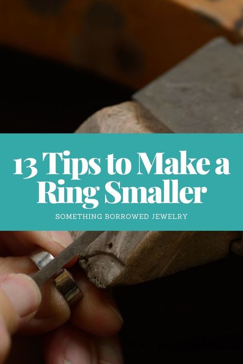 13 Tips to Make a Ring Smaller 2 Hacks For Loose Rings, How To Make A Ring Smaller, Ring Too Small Hack, Loose Ring Hack, How To Turn A Ring Into A Necklace, Ring Too Big, Make A Ring Smaller, U Shaped Bar, Resize Ring