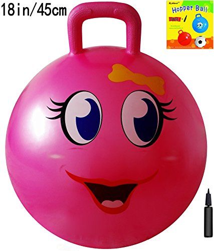 Hopper balls - AppleRound Space Hopper Ball with Pump, 18in/45cm Diameter for Ages 3-6, Hop Ball, Kangaroo Bouncer, Hoppity Hop ** Discover more by going to the picture link. (This is an affiliate link). Space Hopper, Ball Pump, Bouncy Ball, Hippity Hoppity, American Baby, Design Girl, Outdoor Toys, Christmas Toys, Color Box