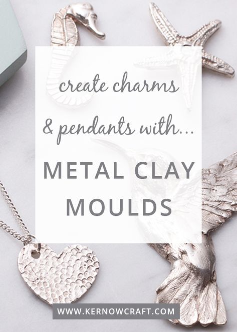 Pmc Clay Ideas, Metal Clay Pendants Ideas, Metal Charms Diy, Metal Clay Jewelry Tutorial, Pmc Clay Jewelry, Metal Clay Earrings, Metal Clay Jewelry Ideas, Silver Art Clay, Silver Clay Pendant Ideas