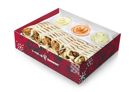 Shawarma Packaging Ideas, Cupcake Packaging, Arabian Food, Food Market, Food Presentation, Food Packaging, Recipe Box, Box Design, Picnic Basket