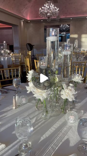 Zoila J Barcia-Floral Designer on Instagram: "There is no remedy for love but to love more-HENRY DAVID THOREAU . . . Wedding decor/Florist @z_floral_designs Candelabras, candle holders @jl_craftdesign Venue @theswanclub . . . . *I DO NOT OWN T HE COPYRIGHT TO THIS MUSIC* #africanwedding #barmitzvah #eventdesign #christmasflowers #xmasdecor #weddingwire ##dryflowers #flowerbox #birthday #theknots #luxurywedding #birthday#nywedding #floraldesigns #florist #nyflorist #nyfloraldesigner #WEDDINGCENTERPIECES #WEDDINGDESIGN #WEDDINGDECOR #WEDDINGFLORAL #bridalshower #centerpieces #sweetsixteen #quinceañera" Diy Candelabra Centerpiece, Tall Candle Centerpiece, Candleabra Wedding, Diy Candelabra, Tall Flower Centerpieces, Valentines Banquet, Candelabra Wedding Centerpieces, Candelabra Wedding, Candelabra Centerpiece