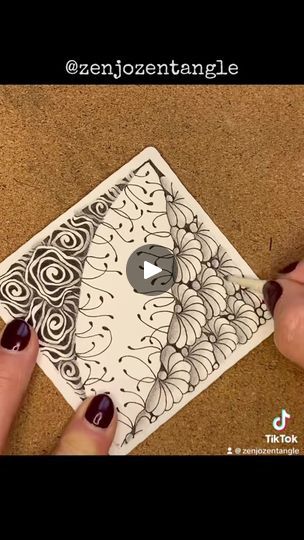 Pretty Tiles, Art Zentangle, Zen Doodle Patterns, Zen Doodle, Doodle Patterns, Pen And Paper, Pen Drawing, Rock N, Drawing Inspiration