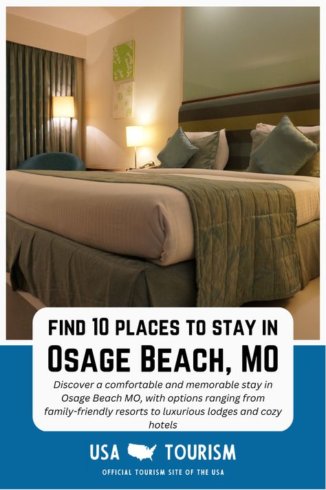 Choosing the perfect place to stay can make all the difference in your Osage Beach MO vacation, and with so many options available, it can be overwhelming. To help you narrow down your choices, we've compiled a list of the top ten places to stay in Osage Beach MO, from luxurious resorts to cozy hotels Osage Beach Missouri, Usa Tourism, Missouri Travel, Osage Beach, Family Friendly Resorts, Ozark Mountains, Lake Resort, Boat Rental, Vacation Homes