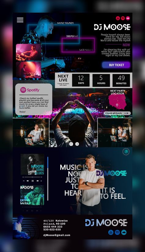 Digital Marketing Plan Template, Dj Website, Marketing Plan Template, Digital Marketing Plan, Best Dj, Dj Music, Website Inspiration, Graphics Designer, Spotify Playlist