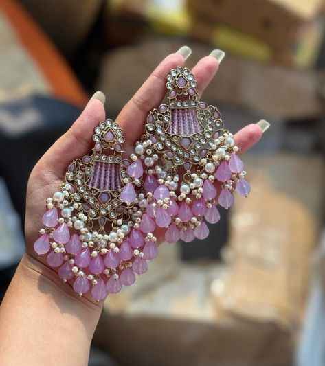 Ishani Crystal Earrings are back in stock 🫶🏻 ₹599/- Free Shipping In India Stylish Jewelry Accessories, Pakistani Earrings, Bridal Jewelry Sets Brides, Bridal Jewellery Inspiration, Neck Pieces Jewelry, Indian Bridal Jewelry Sets, Pretty Jewelry Necklaces, Headband Jewelry, Fancy Jewellery Designs