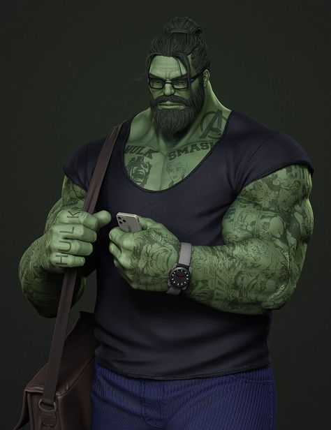 ArtStation - HULK Fanart Hulk Fanart, Tattoos Torso, Hulk Memes, Marvel Bedroom, Aquaman 2018, Marvel Character Design, Marvel Superhero Posters, 4 By 4, Marvel Photo