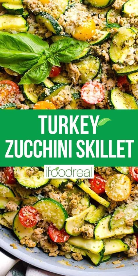 Turkey Zucchini Skillet, Low Carb Ground Turkey, Ground Turkey Zucchini, Turkey And Zucchini, Zucchini Skillet, Turkey Zucchini, Ground Turkey Recipes Easy, Healthy Turkey Recipes, Ground Turkey Recipes Healthy