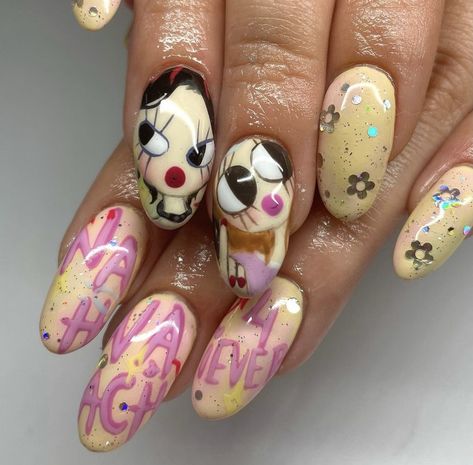 Doodle Anime, Watercolor Love, Dark Academia Clothes, Academia Clothes, Punk Nails, Illustrator Design, Soft Nails, Illustration Art Drawing, Kawaii Nails