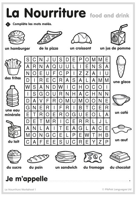 French Food Worksheets French Lessons Worksheets, Grade 4 French Worksheets, French Alphabet Worksheets, Grade 2 French Worksheets, French Lessons For Kids, Core French Activities, French Activities For Kids, French Worksheets For Kids, French Worksheets For Beginners