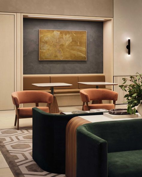 Fogarty Finger Lounge Banquette, Fogarty Finger, Banquette Seating, Lobby Design, Commercial Interior Design, Office Interior Design, Commercial Interiors, Banquette, Office Design