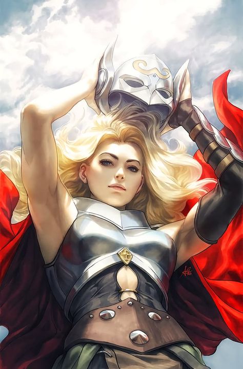 Thor, Artgerm, Marvel Comics, comic art, comic books, comics, superheroines, HD wallpaper | Wallpaperbetter Jane Foster Thor, Thor Jane Foster, Thor Posters, Thor Jane, Stanley Artgerm, Lady Thor, Female Thor, New Thor, Jane Foster