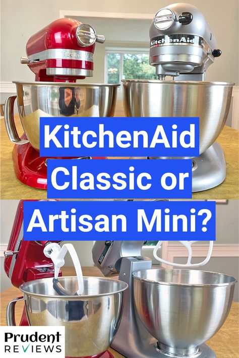 KitchenAid Classic vs. Artisan Mini: Which Mixer Is Right for You? Kitchenaid Artisan Stand Mixer, Kitchenaid Artisan, Kitchenaid Mixer, Kitchenaid Stand Mixer, Kitchen Stand, Similarities And Differences, Stand Mixer, Kitchen Aid Mixer, Kitchen Aid