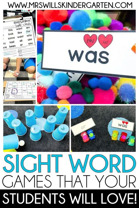 We all know that students love engaging, hands on activities even when they are use them for learning, so I know they are going to love these sight word games! Whether you use them in small groups or as literacy center activities, your kindergartens students will love practicing sight words with these fun activities. Hands On Word Work, 2nd Grade Sight Word Games, Heart Words Kindergarten Activities, Sight Word Centers First Grade, Learning Sight Words Kindergarten, Heart Word Games, Heart Word Practice, Heart Word Centers, Heart Word Activities