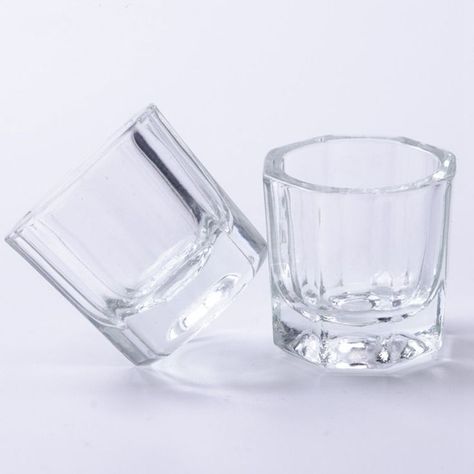 Rolabling Glass Crystal Dappen Dish Nail Art Acrylic Powder Holder Liquid Cup for Manicure Tools(2 pcs no lid) Dappen Dish, Dappen Dishes, Acrylic Liquid, Makeup Product, Nail Art Kit, Crystal Bowls, Clear Nails, Acrylic Powder, Nail Art Galleries