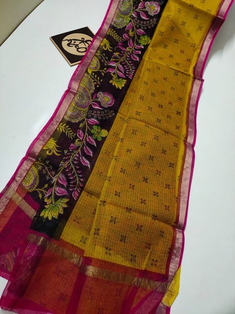 Pink Saree Silk, Kota Cotton Sarees, Bengal Cotton Sarees, Kalamkari Designs, Cotton Sarees Handloom, Latest Silk Sarees, Cotton Saree Blouse Designs, Sarees For Girls, Cotton Saree Blouse