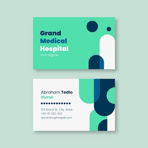 Corporate Card Design, Medical Business Card, Free Business Card Design, Business Cards Layout, Visit Card, Medical Business, Graphic Design Business Card, Graphic Design Cards, Flyer Design Layout