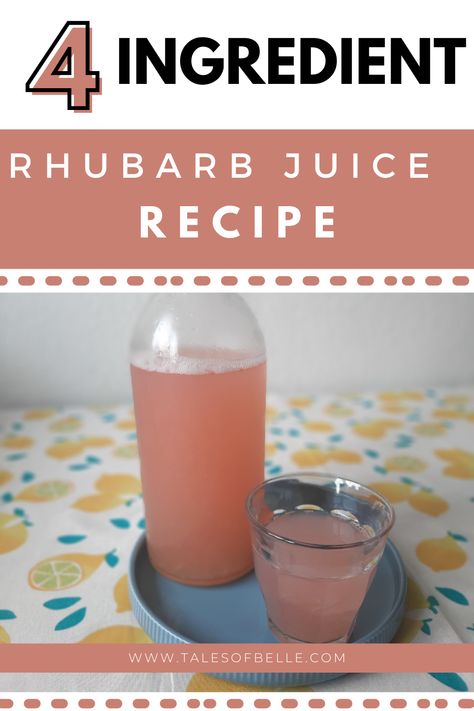 Refresh your taste buds with the perfect blend of sweet and tangy! My blog post unveils a simple 4-ingredient rhubarb juice recipe that's bursting with flavor. Embrace the season with this delightful, homemade drink that's as easy to make as it is delicious. Rhubarb Juice Recipe, Rhubarb Tea, Rhubarb Cocktail, Rhubarb Juice, Porridge Recipes, Homemade Drinks, Juice Recipe, Garden Harvest, 4 Ingredient