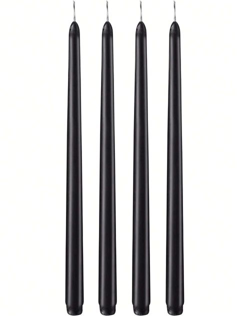 10-Inch Black Cone-Shaped Long Stem Dripless Taper Candles | Long Candles || Dinner Candles | Candle SticksI discovered amazing products on SHEIN.com, come check them out! Dripless Taper Candles, Candles Long, Film Script, Long Candles, Thanksgiving 2024, Black Candle, Dinner Candles, Candle Dinner, Black Candles