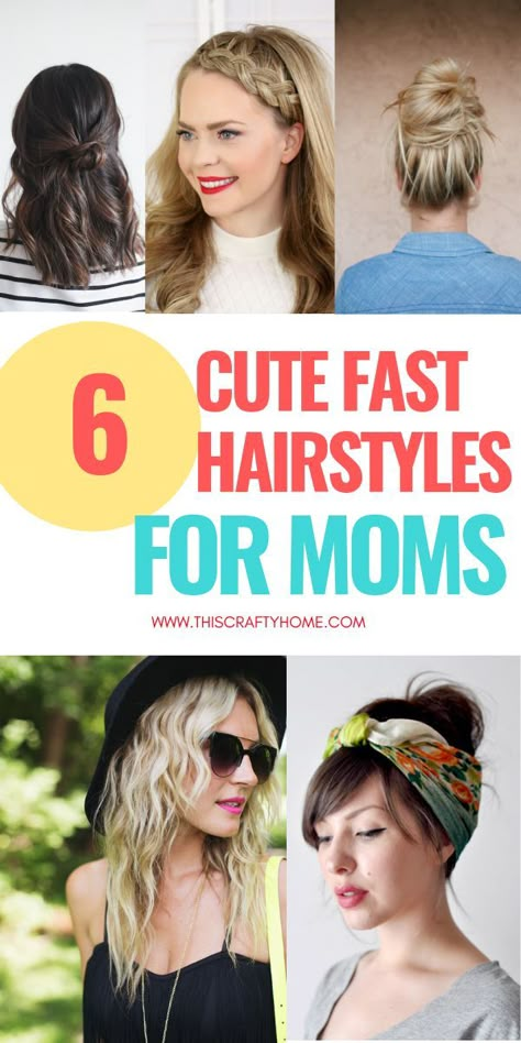 Super easy mom hairstyles that are perfect for the mom who needs quick cute hair! No one will even think that you are rocking a lazy hair day. #lazyhair #momhairstyle #momhaircut #easymomhairstyle Easy Hairstyles For Moms, Cute Mom Haircuts, Easy Mom Hairstyles, Hairstyles For Moms, Mommy Hairstyles, Lazy Day Hairstyles, Lazy Hair, Mom Haircuts, Mom Beauty