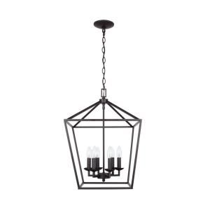 Home Decorators Collection Boswell Quarter 3-Light Distressed Black Pendant 7948HDCDBDI - The Home Depot