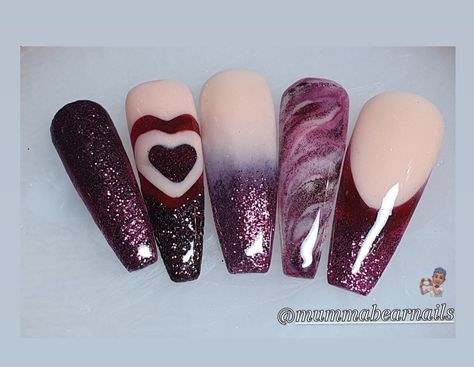 Mulberry glitter acrylic nail design Mulberry Nails Design, Mulberry Makeup Looks, Mulberry Nails, Mulberry Illustration, Mulberry Home Fabrics, Mulberry Fabrics, Bumble Bee Nails, Feather Nail Art, Matte Pink Nails