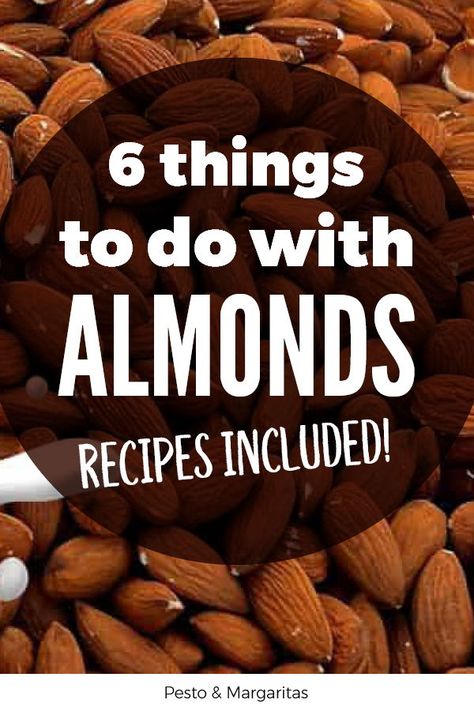 Almonds might not be as flashy as some of those other nuts but they are packed with good stuff and make some super tasty recipes!  Check out six things to do with almonds and find a new favourite almond recipe - or get a new appreciation for these little nuts! Chopped Almond Recipes, What To Do With Raw Almonds, Almond Nuts Recipe, Things To Make With Almonds, Ground Almonds Recipes, Roasted Almond Recipes, What To Do With Whole Almonds, Recipes Using Whole Almonds, Recipes For Almonds