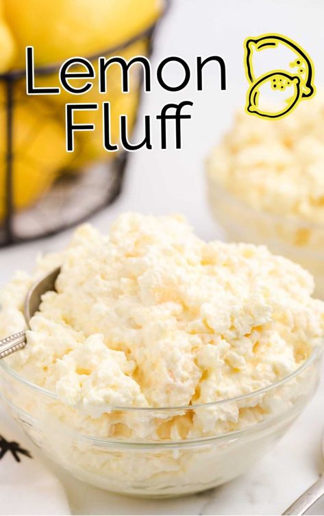 Lemon Fluff - Pass the Dessert Lemon Fluff, Creamy Popsicles, Jello Dessert Recipes, Lemon Cheesecake Bars, Lemon Jello, Fluff Recipe, Fluff Desserts, Jello Desserts, Lemon Dessert Recipes