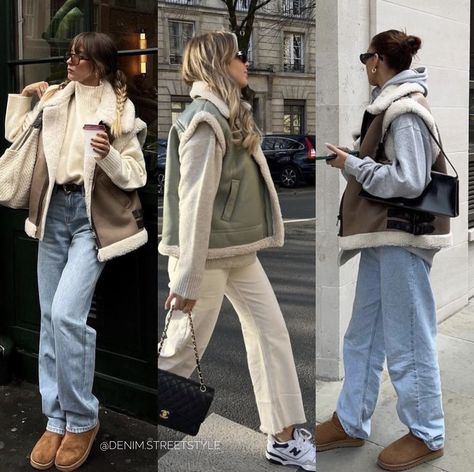 Trendy Outfits For Women, Gilet Outfit, Korean Winter Outfits, Classy Winter Outfits, Summer Outfits For Teens, Winter Fashion Outfits Casual, Cold Outfits, Winter Mode, Streetstyle Fashion