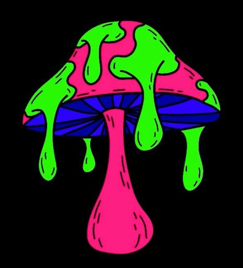 Drawing Mushrooms Aesthetic, Shroom Painting Trippy, Easy Trippy Drawing Ideas, Shrooms Drawings, Psychadelic Art Doodle, Trippy Door Painting, Mushroom Illustration Trippy, Mushroom Concept Art, Trippy Art Ideas Easy