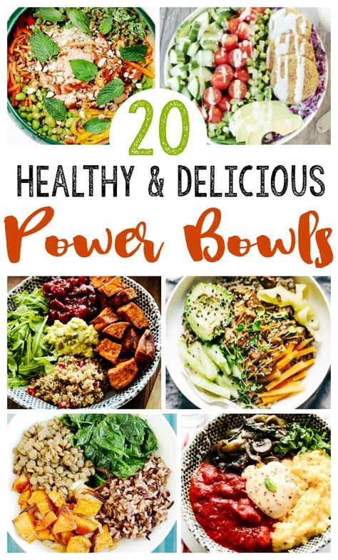 Healthy Power Bowl, Power Bowl Recipes, Power Bowl Recipe, Plats Healthy, Healthy Bowls Recipes, Easy Clean Eating Recipes, Power Bowl, Power Bowls, Lunch Bowl