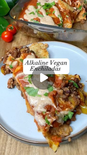 The Freshest Way on Instagram: "Savor the goodness of alkaline vegan enchiladas - a symphony of flavors that nourish both body and soul. Dive into a plateful of plant-powered delight and elevate your culinary experience. 🌱✨ recipe captioned in video. #AlkalineEnchiladas #VeganEats #PlantBasedDelights #HealthyLiving #NourishingRecipes #EthicalEating #NutrientRichFood #WholesomeMeals #AlkalineCuisine #VeganComfortFood Via @neri_alkaline_living" Alkaline Foods List, Gluten Free Enchiladas, Gluten Free Cookbooks, Alkaline Vegan, Vegan Enchiladas, Alkaline Diet Recipes, Vegan Lunch Recipes, Vegan Comfort Food, Nutrient Rich Foods