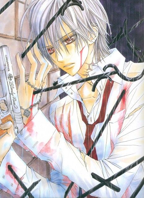 Zero Kiryuu Yuki And Kaname, Vampire Knight Zero, Vampire Knight Manga, Zero Kiryu, Matsuri Hino, Kaname Kuran, Vampire Knights, Bahasa Jepun, Knight Art