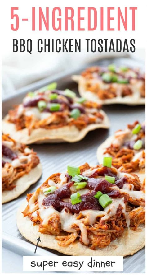 BBQ Chicken Tostadas | Haute & Healthy Living Bbq Chicken Healthy, Bbq Chicken Tostadas, Tostada Recipes, Easy Bbq Chicken, Chicken Tostadas, Easy Bbq, Chicken Healthy, Calorie Meals, Healthier Options