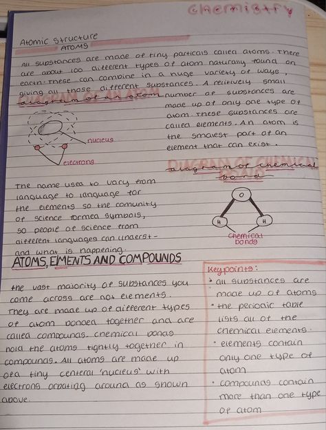 Atomic Structure Notes Gcse, Gcse Chemistry Revision, Revision Gcse, Student Survival Kits, Gcse Graphics, Chemistry Revision, Chemistry Paper, Gcse Chemistry, Science Revision