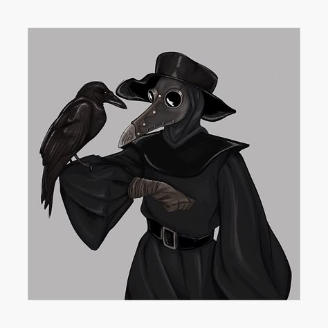 Plague Doctor And Bee Keeper, Plague Nurse Art, Plague Doctor Reference, Female Plague Doctor Art, Plague Doctor Fanart, Dark Steampunk Art, Pleg Doctor, Plague Doctor Pfp, Black Plague Mask