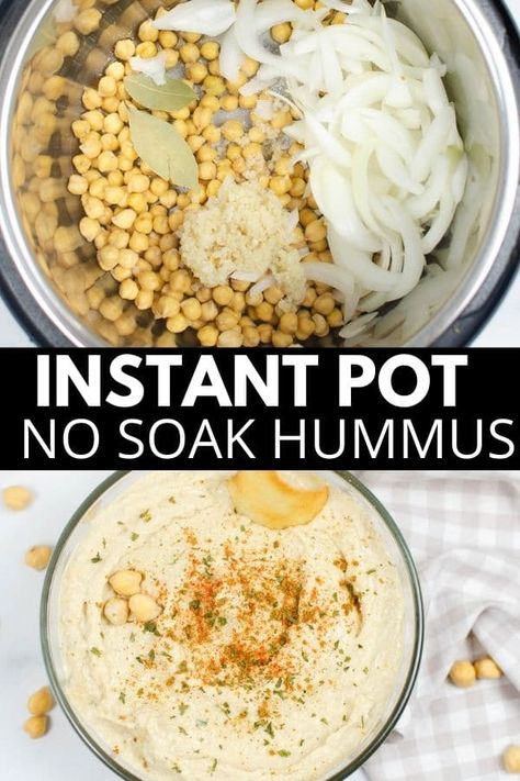 Instant Pot Hummus, Creamy Chickpea, Gluten Free Hummus, Chickpea Hummus, Hummus Recipe Homemade, Dry Chickpeas, Make Hummus, Homemade Hummus, Hummus Recipe