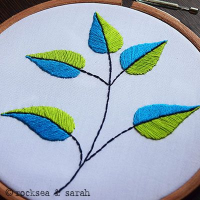 Aari Leaf Filling Stitch Design, Leaf Filling Stitch Design, Leaf Stitch Design In Aari, Leaf Stitch Embroidery Designs, Leaf Stiching Embroidery Design, Fishbone Leaf Embroidery, Leaf Stitch Embroidery, Embroidery Leaf Stitch Tutorial, Leaf Embroidery Design