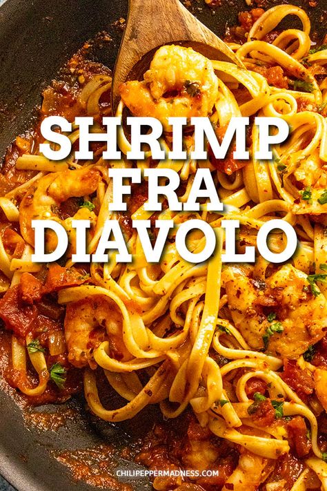 Shrimp Fra Diavolo Recipe, Fra Diavolo Recipe, Shrimp Fra Diavolo, Spicy Pasta Recipes, Shrimp Pasta Recipes Easy, Shrimp And Pasta, Fra Diavolo, Spicy Pasta, Pasta Alfredo