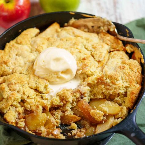 Gluten-Free Apple Cobbler - Peel with Zeal Gluten Free Apple Cobbler Recipe, Gf Apple Cobbler, Paleo Apple Cobbler, Apple Cobbler Gluten Free, Bbq Corn Ribs, Gluten Free Apple Desserts, Gluten Free Apple Cobbler, Corn Ribs Recipe, Apple Cobbler Easy