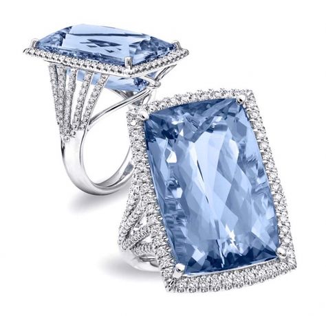 Aquamarine Cocktail Ring, Expensive Diamond, Gold Cocktail Ring, Aquamarine Jewelry, Aquamarine Ring, Aquamarine Rings, Fabulous Jewelry, 14k White Gold Ring, White Gold Ring