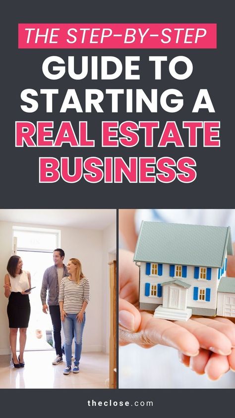 The Step-by-Step Guide to Starting a Real Estate Business How To Start A Real Estate Business, Real Estate Guide, Real Estate License, Find Clients, Real Estate Business, Real Estate Tips, Step Guide, Real Estate Agent, Real Estate