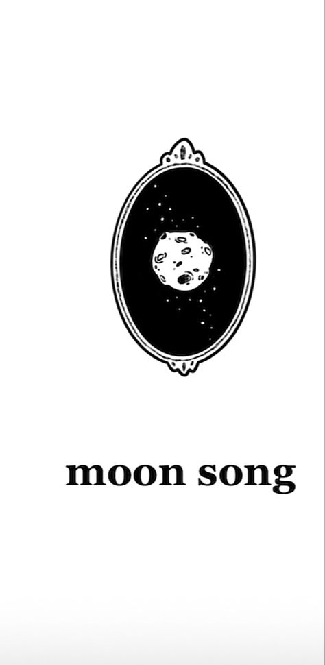 Moon Song Tattoo, Moon And Music Aesthetic, Moon Songs Aesthetic, Phoebe Bridgers Tattoo Ideas Moon Song, Phoebe Bridgers Moon Song Art, Song Tattoos, 7 Tattoo, Moon Song, Custom Tattoo