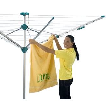 LEIFHEIT Linomatic Umbrella Clothesline & Reviews | Wayfair Portable Clothes Line, Retractable Clothes Line, Wall Drying Rack, Plastic Clothes, Old Tires, Clothes Dryer, Clothes Drying Racks, Tractor Supplies, Drying Clothes