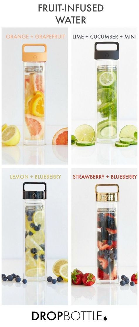 Healthy Water Recipes, Makanan Rendah Kalori, Fruit Infused Water Recipes, Sommer Mad, Healthy Water Drinks, Resep Smoothie, Easy Healthy Smoothies, Infused Water Recipes, Resep Diet