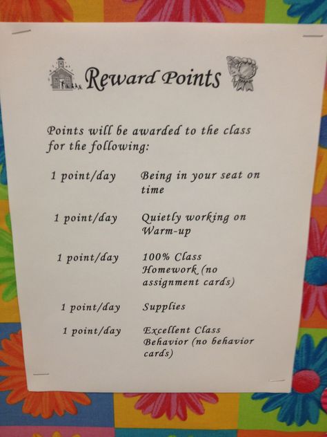 Reward point/system Junior High Reward System, Reward System For High School Students, Reward System For Middle School Students, High School Reward System, High School Rewards, Classroom Point System, Middle School Incentives, Middle School Rewards, Classroom Reward System