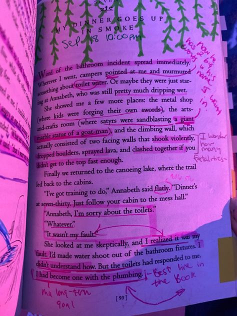 books reading annotating writing in books Percy jackson lightning thief gift ideas aesthetic Percy Jackson And The Lightning Thief Aesthetic, The Book Thief Annotations, Percy Jackson Book Aesthetic, Percy Jackson Book Annotation, Pjo Books Aesthetic, Percy Jackson Annotation, Percy Jackson And The Lightning Thief, Percy Jackson Books Aesthetic, Percy Jackson The Lightning Thief