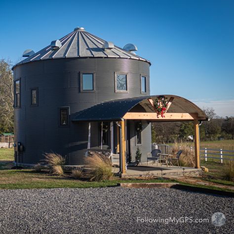 A friend's unique vacation rental The Silo at Gene Acres @TheSiloatGeneAcres in Chickamauga, Georgia near picturesque Chattanooga, Tennesee. Exploring America is also about experiencing unique venues and accommodations to make the adventure of travel memorable. Chickamauga Georgia, Unique Vacation Rentals, Sturbridge Village, Silo House, Franklin Roosevelt, Mesa Verde National Park, Living History Museum, Missouri Botanical Garden, American Architecture